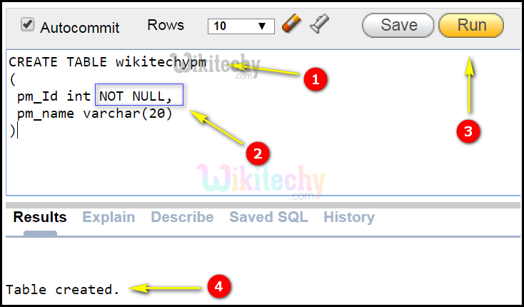  oracle notnull query